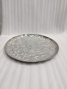 Decorative Aluminum Serving Tray For Home Decor With Hammered Finish And Durable Long Lasting Material Quality - Product Image 2