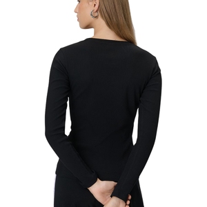 Women's Slim Fit Ribbed Knit Long Sleeve t Shirt Stretchy Soft Casual <b>Top</b> for Everyday Wear Fashion and Layering - Product Image 2