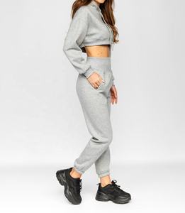 High Quality Unisex <b>Velour</b> <b>Tracksuit</b> Latest Casual Winter Fleece Hooded Full Length Drawstring Quick Dry Side Pockets Breathable - Product Image 5