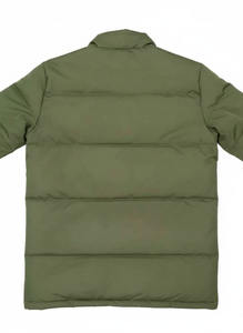 Veste d'hiver rembourrée pour homme de la marque Kadia, couleur vert olive, avec logo personnalisé, fermeture éclair - Product Image 2