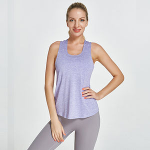 Tops de tirantes al por mayor para mujer, tops sin mangas lisos con logo personalizado, chaleco de cuello redondo para mujer - Product Image 4