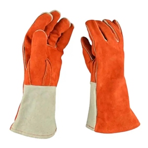 Gants de sécurité en cuir de vachette renforcé pour le hockey, le soudage, l'industrie, la lutte contre les incendies, le barbecue avec protection de la paume - Product Image 1