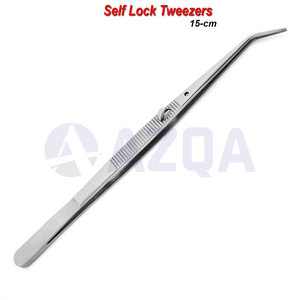 Pinzas de Acero Inoxidable Autoblocantes para Aplicación de Medicamentos, Pinzas Quirúrgicas Premium para Tejidos de Algodón, Instrumento Dental de Precisión - Product Image 3