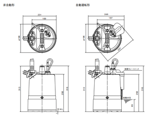 Bomba Sumergible de Drenaje de Bajo Nivel de Agua TSURUMI Serie LSC LSCE, 0.48kW, Monofásica, 100V, Descarga de 25mm, Hecha en Japón - Product Image 3