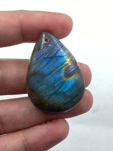 Natural Labradorite Gemstone Genuine Stone Blue Shady <b>Colour</b> Pear Shape 51.84Cts For Jewelry Making - Product Image 1