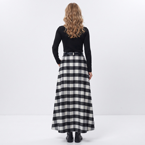 Women High Waist Full Length Plaid <b>Skirts</b> High Quality Flannel <b>Skirts</b> Floor Length Women Street Style Long Plaid <b>Check</b> <b>Skirt</b> - Product Image 3