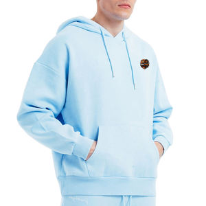 Sweat-shirts surdimensionnés pour hommes en coton 100% personnalisés, décontractés, légers, style hip-hop, streetwear, en molleton, écologiques - Product Image 2