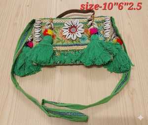 Sac pour femme en coton Banzara, artisanal, traditionnel, durable et pliable - Product Image 2