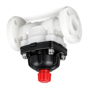 Válvula de Diafragma de Polipropileno (PP) de 1/2 Pulgada con Extremo Bridado, Resistente a la Corrosión, Manual, para Uso Industrial y Químico, OEM - Product Image 3