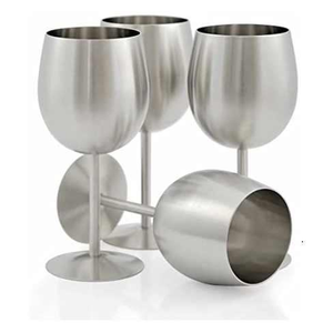 แก้วโลหะแก้วใสสุดหรูสำหรับงานเลี้ยงและงานปาร์ตี้  ออกแบบได้ตามต้องการ เป็นมิตรกับสิ่งแวดล้อม แก้วน้ำผลไม้สแตนเลส - Product Image 6