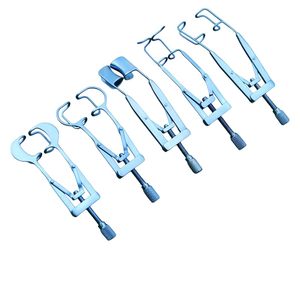 Ensemble de spéculums oculaires Lieberman, 5 pièces, écarteurs de paupières réglables, instruments chirurgicaux - Product Image 2