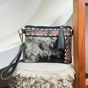 Bolso de mano de piel de vaca rústica de alta calidad, bolso de mano pequeño de cuero mecanizado a mano personalizado, bolso de hombro tipo bandolera para mujer - Product Image 4