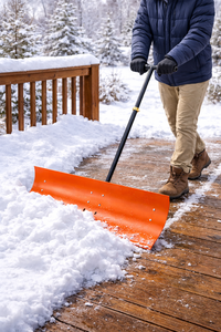 Pousse-neige robuste de 50 pouces avec roues, manche réglable, pelle à neige en acier, outil de déneigement commercial pour allée, ODGWTO003 - Product Image 3