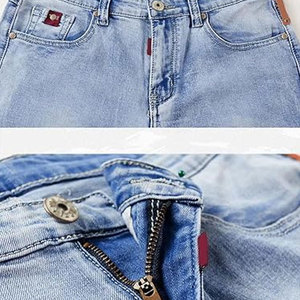 Jeans Modernos para Hombre, 100% Algodón, Cómodos, Transpirables, Estilo Casual Urbano Premium, Suministro al por Mayor - Product Image 4
