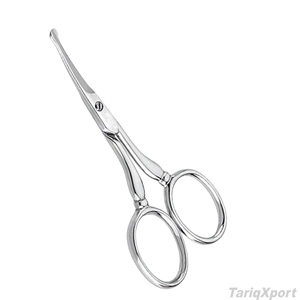 Ciseaux de manucure professionnels en acier inoxydable, lame incurvée tranchante, durables, pour le soin des ongles, des cuticules et des sourcils, pour droitiers - Product Image 2