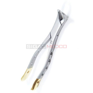 Premium German Dental Extracting Forceps Set #150 #151 #23 with Gold Handle Stainless Steel Dental Extraction Forceps - Product Image 2