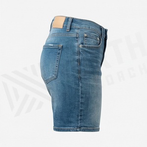 Shorts en jean délavé taille haute personnalisés pour l'été – Coupe décontractée, mi-longueur, pour hommes et femmes – Qualité supérieure, tendance mode _1 - Product Image 3