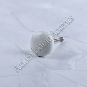 Pomo Minimalista de Porcelana en Forma de Estrella para Cajones y Muebles, de Metal y Cerámica, por Axiom Home Accents - Product Image 6