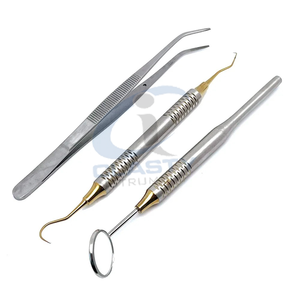 Juego de Herramientas Dentales con Espejo Bucal, Pinzas y Sonda Curva para Limpieza y Blanqueamiento Dental, Kit de Instrumentos Manuales para Dentistas - Product Image 4