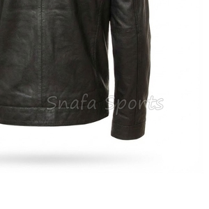 Veste en cuir pour homme, style unique, tendance, hiver, streetwear, veste en cuir de haute qualité, épaisse - Product Image 5