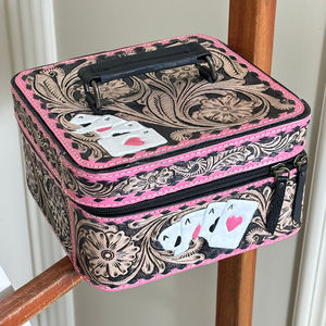 Nuevo Estuche Organizador de Joyas de Cuero Vacuno Genuino Rosa de Moda, Estuche de Almacenamiento de Viaje Cuadrado de Gran Capacidad Hecho a Mano - Product Image 4