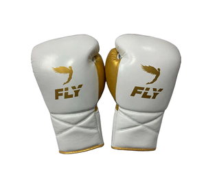 Gants de boxe Fly Sanda à lacets et protège-pénis en cuir de vachette 100 % de qualité supérieure, unisexe, pour sparring et entraînement – Vente chaude - Product Image 4