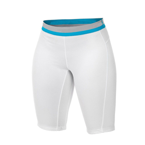 <b>Men</b> Compression <b>Shorts</b> Mid Waist Elastic Quick Dry Solid Spandex Nylon Sporty Style <b>Black</b> Red Trim - Product Image 3