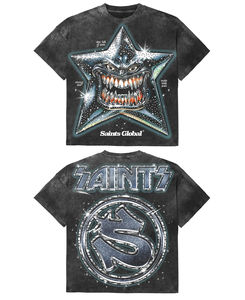 เสื้อยืดวินเทจฟอกสี ผ้าคอตตอนหนานุ่ม พิมพ์ลายกราฟิกตามสั่ง เสื้อยืดคุณภาพสูง สตรีทแวร์ เสื้อยืดผู้ชาย - Product Image 2