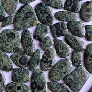 Cabochon de jaspe galaxie étoilée 100 % naturel, pierre précieuse de jaspe Kambaba naturel, jaspe Kambaba en vrac pour la joaillerie - Product Image 2