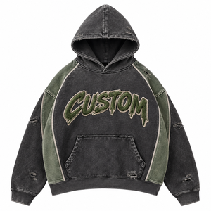 Sweat-shirt homme rouge en molleton épais, vente en gros pour les détaillants de boutiques américaines avec étiquette privée - Product Image 4