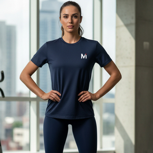 T-shirt de sport tricoté haut de gamme pour homme, anti-bactérien, séchage rapide, personnalisable avec marque privée - Product Image 6