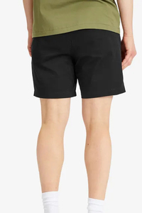 Shorts décontractés noirs pour hommes avec taille élastique, coupe confortable et décontractée, poches latérales, tissu léger et idéal pour l'été au quotidien - Product Image 5