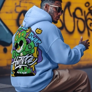 Sudaderas y Hoodies Extra Grandes de Felpa Francesa de Algodón Pesado con Bordado Personalizado, Estilo 2026, para Hombre y Mujer - Product Image 4