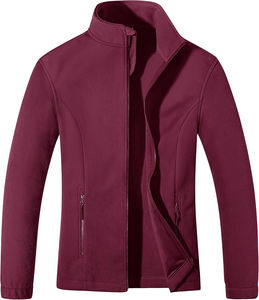 Veste softshell personnalisée pour femme en polaire, coupe-vent, respirante, thermique, avec fermeture éclair, pour la randonnée, le camping, le ski, broderie - Product Image 1
