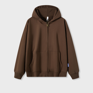 Sudadera con Capucha y Cierre para Hombre, Color Sólido, Informal, de Algodón, Felpa Francesa, Corte Regular, para Otoño - Product Image 6