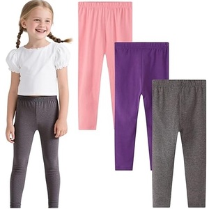 High Quality Kids Girls <b>Leggings</b> Elastic Waist Stretch Yoga <b>Leggings</b> Workout Gym Pant Tights <b>Slim</b> Fit Skinny Rib Kids <b>Leggings</b> - Product Image 3
