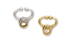 Durable Reusable Adjustable Brass Bull <b>Holder</b>-Automatic Nose Ring Lead for Large Animal Cattle <b>Control</b> Veterinary Instrument - Product Image 6