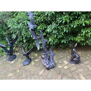 Sculpture de paire d'oiseaux en vol pour décoration extérieure, présentation au sol, fournitures de jardin - Product Image 6