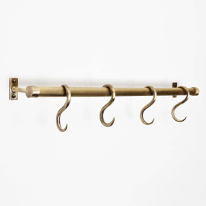 Antique Brass <b>Wall</b> Hook Heavy Duty Solid Brass Coat Clothes <b>Hanger</b> with Double Tiers Durable Towel <b>Hanger</b> for Bathroom Wardrobe - Product Image 2
