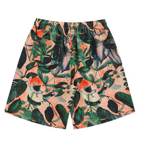 Shorts décontractés en coton uni pour homme avec logo frontal, taille élastique, respirants et à séchage rapide - Product Image 2
