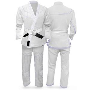 Kimono de Jiu-Jitsu BJJ sur mesure, prix d'usine, respirant, séchage rapide, uniforme unisexe pour adultes avec logo frontal, fabriqué au Pakistan - Product Image 2