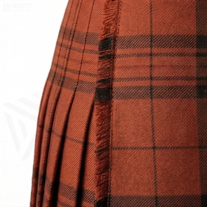 Women Plaid <b>Wrap</b> Mini Skirt Regular Waist Cotton Woven Adjustable Button Design All Seasons Style - Product Image 5