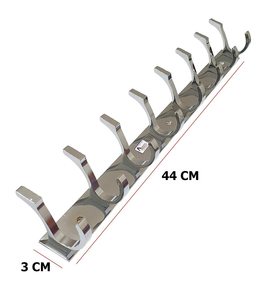 8 Pin Aluminium Cloth <b>Hook</b> for Doors and Walls Premium Quality SS202 - Product Image 4