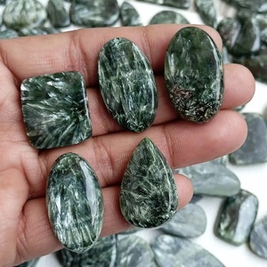 Cabujón de Seraphinite Natural, Piedra Preciosa Suelta de Calidad Fina para Joyería, Piedra Curativa Suelta - Product Image 4