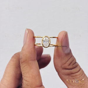 Cubierta de Anillo Ovalada Radiante en Plata de Ley 925 Sólida con Engaste de Bisel, Accesorio de Joyería de Lujo para Anillo Oura - Product Image 5