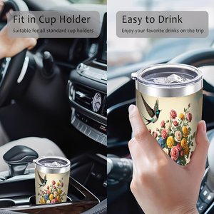 Stainless Steel Tumbler 20oz Double Wall <b>Insulated</b> Drink <b>Cup</b> For Daily Use All Season Durable Anti Scratch Surface - Product Image 4