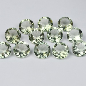 Gema de Amatista Verde Natural, Corte Redondo Facetado, 5mm-15mm, Piedra de Amatista Suelta, Precio al por Mayor para Fabricación de Joyería - Product Image 1