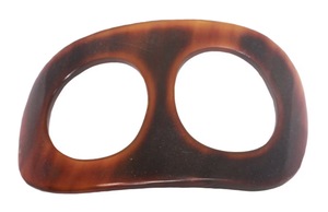 Anillo para Bufanda Ecológico de Cuerno de Búfalo con Acabado Pulido, Sujeción Segura y Elegancia Suave para Bufandas - Regalo de Año Nuevo y Halloween - Product Image 4