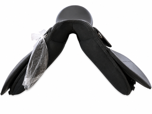 Euro-Riden English Dressage Saddle Genuine Leather Black Tree Wood <b>Equestrian</b> Riding Saddle - Product Image 2