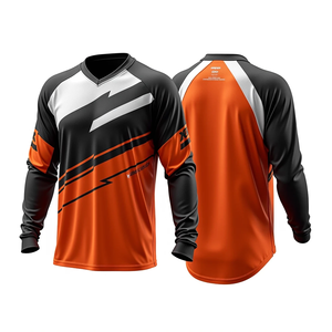Maillot de motocross personnalisé confortable et respirant, coupe-vent, idéal pour l'entraînement, avec design par sublimation – Meilleure vente - Product Image 2